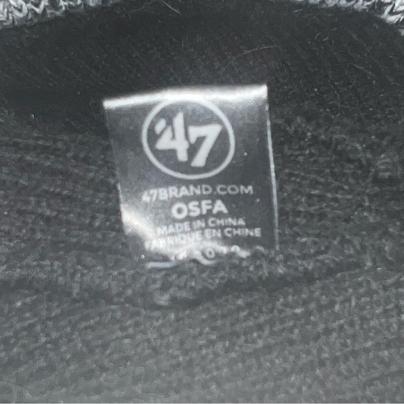 Boston Red Sox 47 Brand Static‎ Black Cuff Knit Hat - Picture 4 of 5